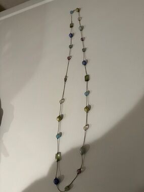 Bead Station Necklace from Y2K 18”